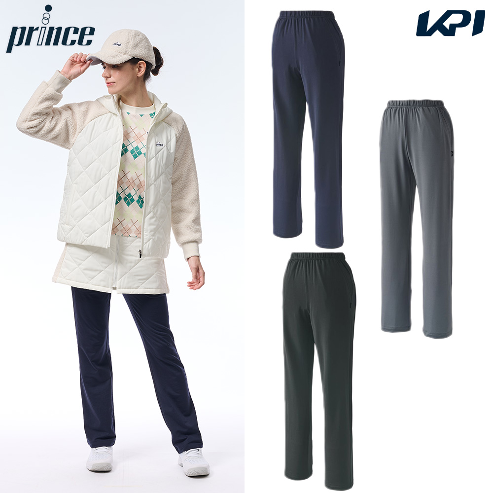 プリンス Prince テニスウェア レディース   裏起毛スリムフィットパンツ WF5349 2025FW