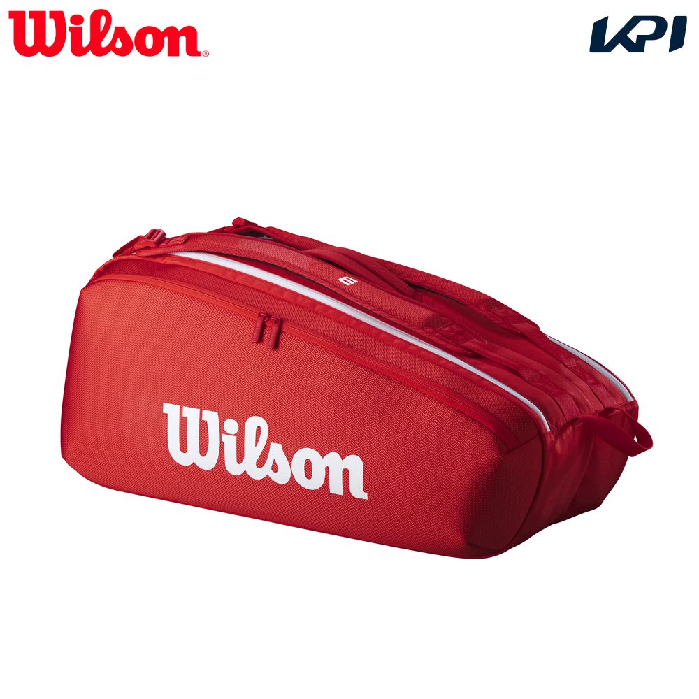 ウイルソン Wilson テニスバッグ・ケース SUPER TOUR RED 9PK スーパーツアー ラケットバッグ WR8036701001