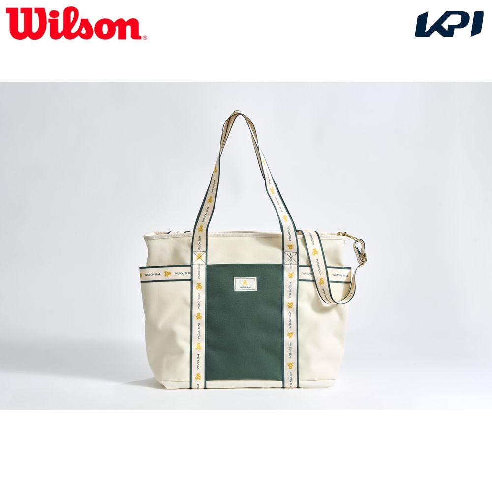 「最短当日出荷」ウイルソン Wilson テニスバッグ・ケース    BEAR JPN COLLECTION TOTE Green ベアジャパンコレクション トート WR8048003001