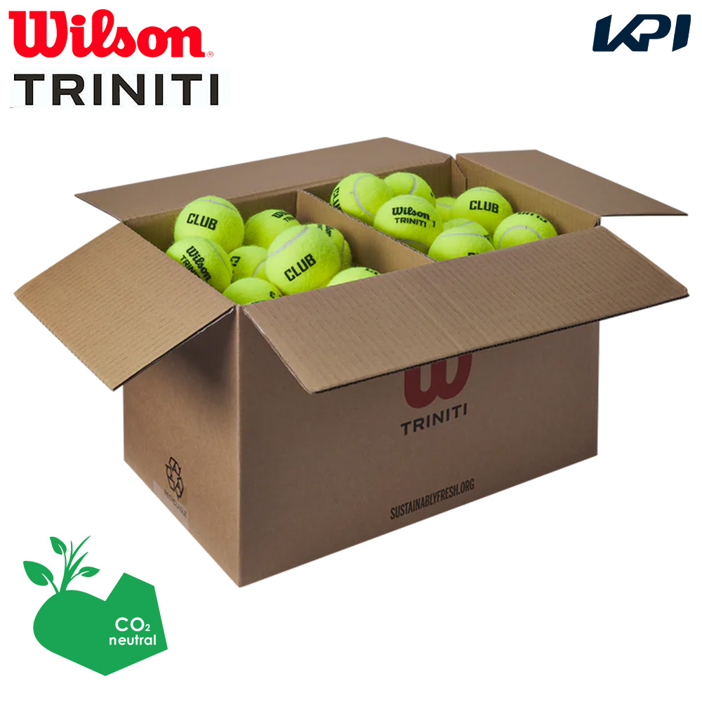 「最短当日出荷」ウイルソン Wilson テニス 硬式テニスボール TRINITI CLUB TBALL トリニティ クラブ テニスボール 1箱 72球入  WR8201501001
