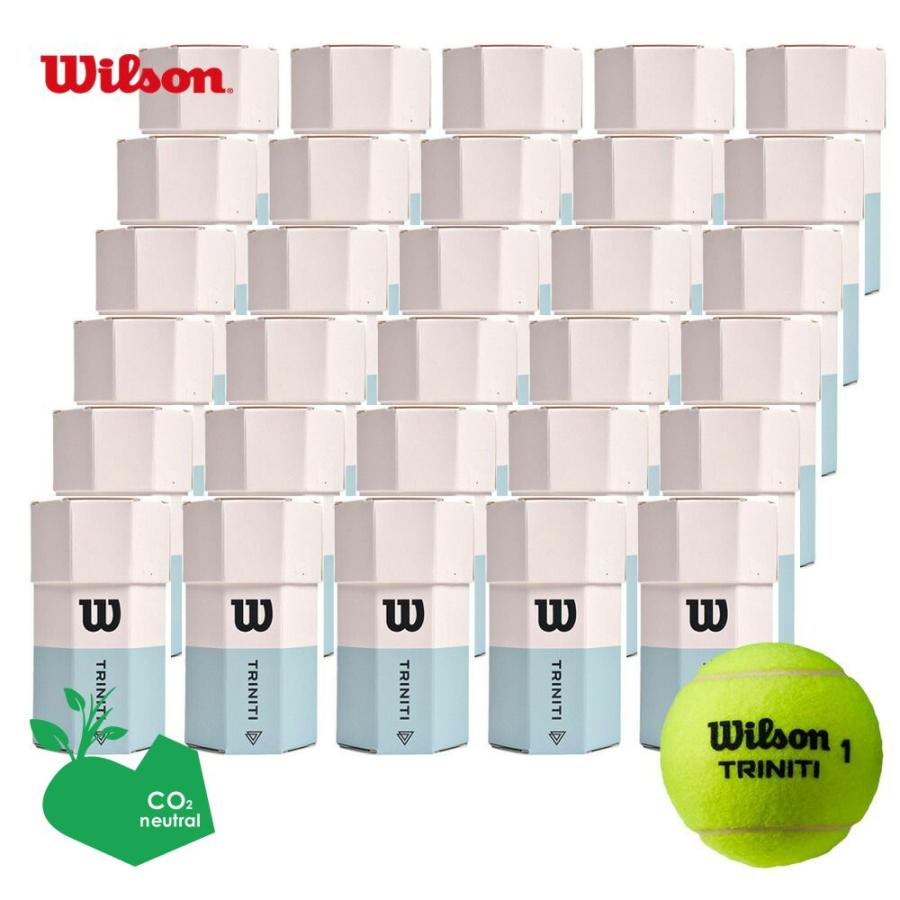 「SDGsプロジェクト」ウイルソン Wilson テニス 硬式テニスボール TRINITI トリニティ 2BALLS 2球入 1箱=30缶〔60球〕 WRT115200『即日出荷』