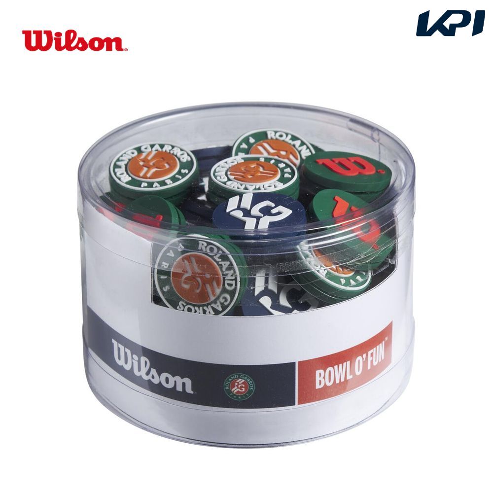 『即日出荷』ウイルソン Wilson テニス振動止め  ROLAND GARROS VIBRA COLLECTION BOWL ローランギャロス2021 振動止め 75個入 WR8401801001