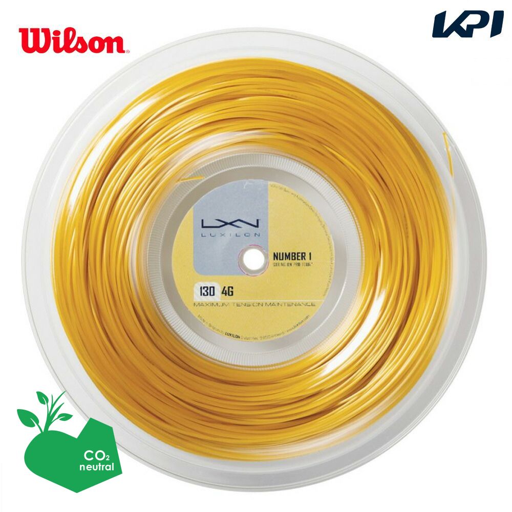 Wilson - 「最短当日さし出し」「SDGs事業計画」LUXILON ルキシロン 「LUXILON 4G 130 200m渦巻形 WRZ990142」硬式庭球より糸 ガット 硬式テニス-ガット