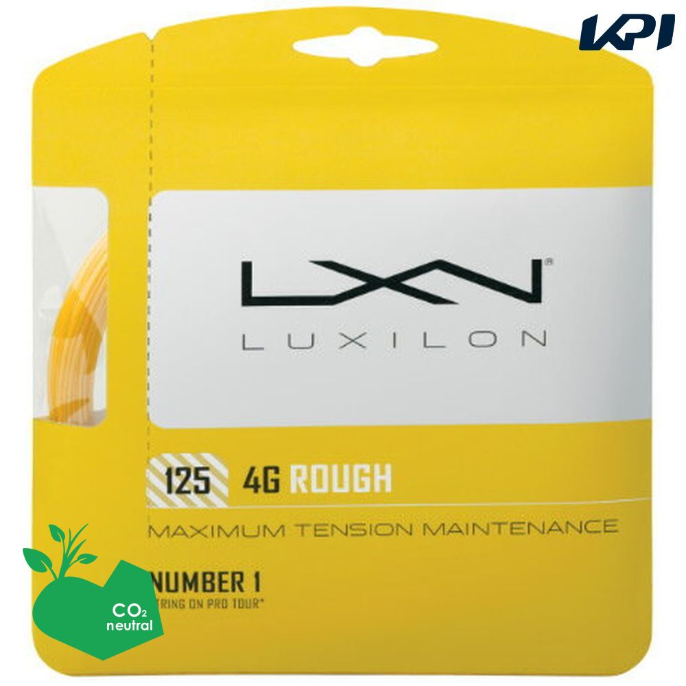 「SDGsプロジェクト」LUXILON ルキシロン 「LUXILON 4G ROUGH 125 WRZ997114」硬式テニスストリング ガット 『即日出荷』 | Wilson