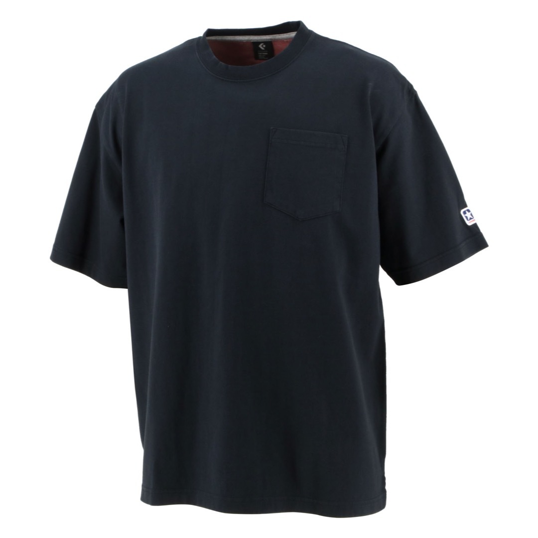コンバース Tシャツ 半袖 メンズ クルーネック 胸ポケット付き CA221385-1900