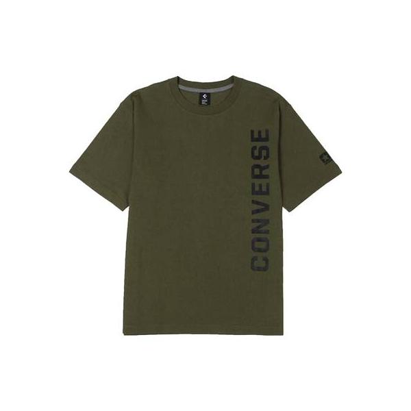 コンバース Tシャツ メンズ 丸首 ロゴ カーキ CA292321-3400 半袖 クルーネック