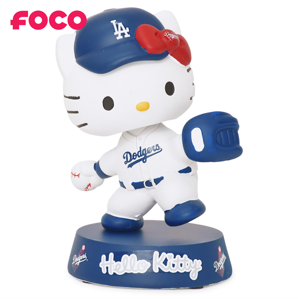 ハローキティ ボブルヘッド バブルヘッド フィギュア ロサンゼルスドジャース 並行輸入品】ハローキティ × ドジャース コラボ ボブルヘッド 5,000個
