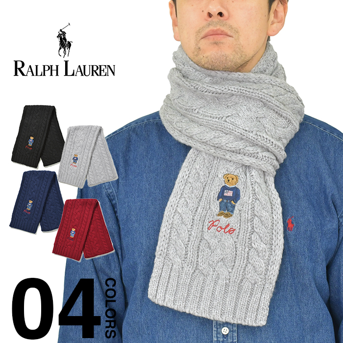 ポロ ラルフローレン マフラー ポロベア POLO RALPH LAUREN メンズ 