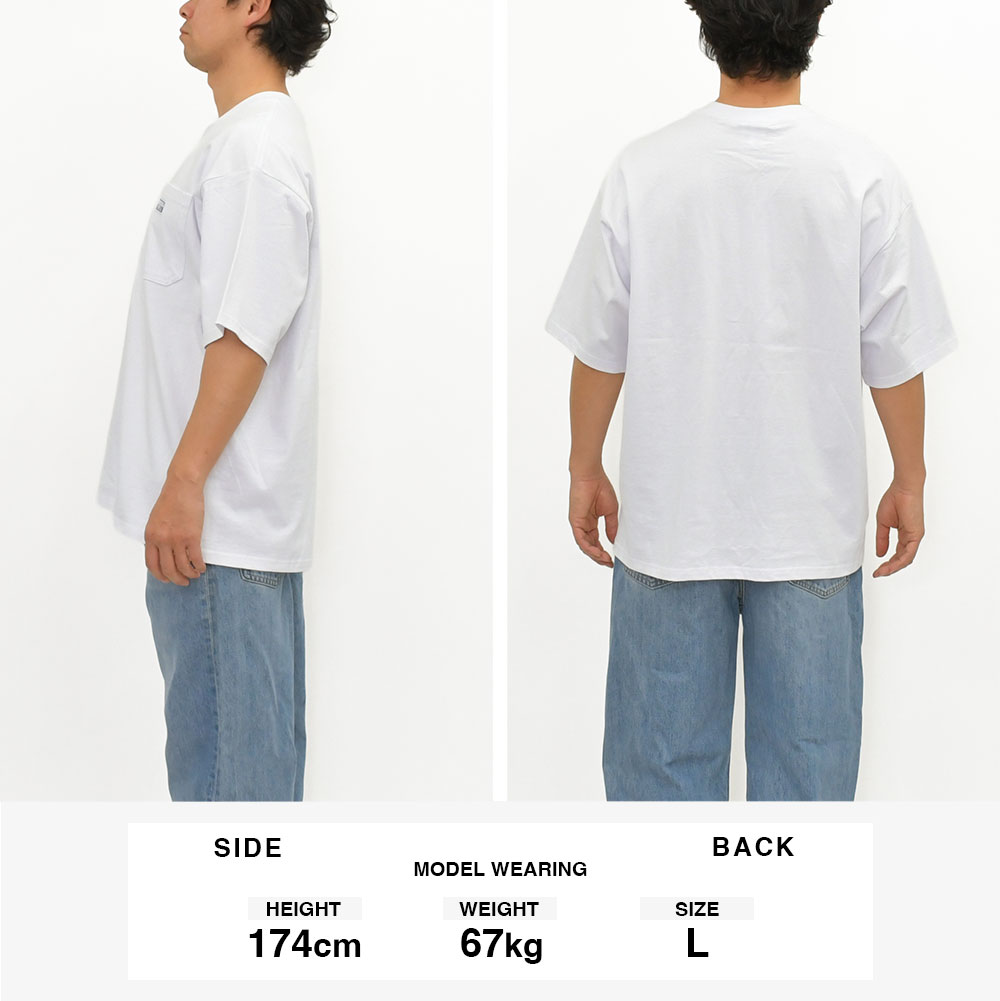 PRO CLUB（プロクラブ） 並行輸入品 ヘビーワイド ポケット Tシャツ
