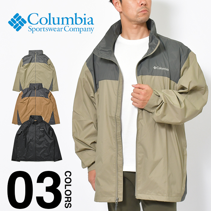 コロンビア レインジャケット メンズ 大きいサイズ マウンテンパーカー COLUMBIA Glennaker Lake Rain Jacket  レインコート マウンテンジャケット 軽量 撥水