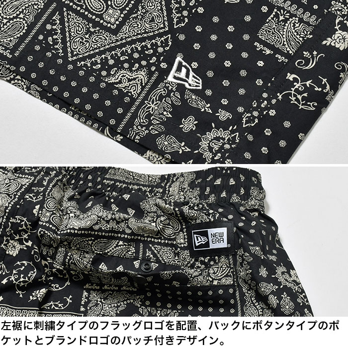 NEW ERA ニューエラ バンダナ柄 ショートパンツ メンズ