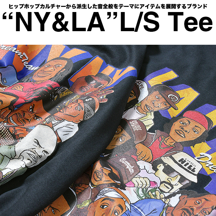 ラップアタック Tシャツ ロンT RAP ATTACK L/S Tee NY LA メンズ