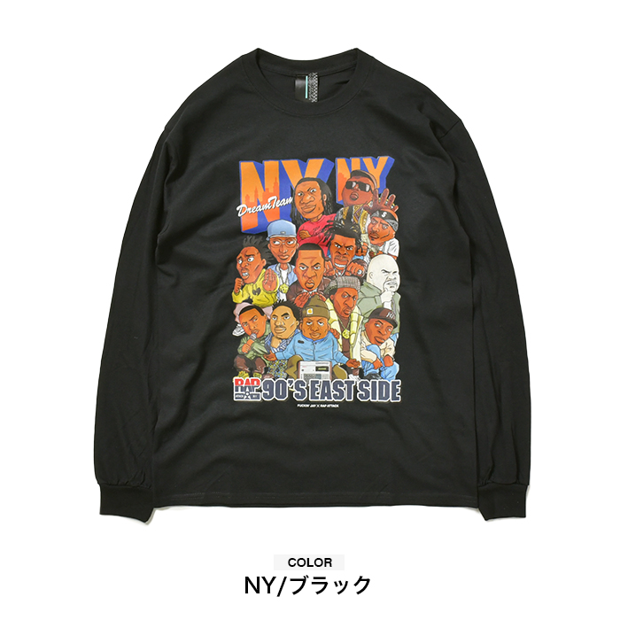 ラップアタック Tシャツ ロンT RAP ATTACK L/S Tee NY LA メンズ