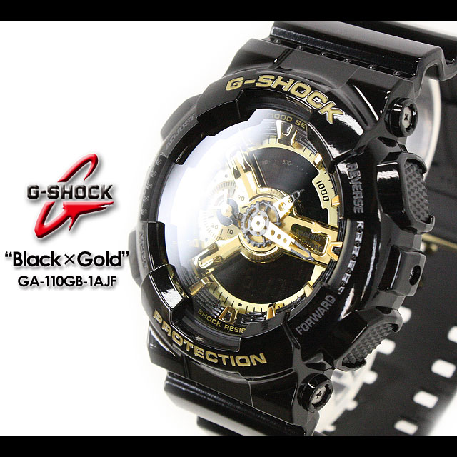 G-SHOCK Gショック ブラック×ゴールド シリーズ GA-110GB-1AJF