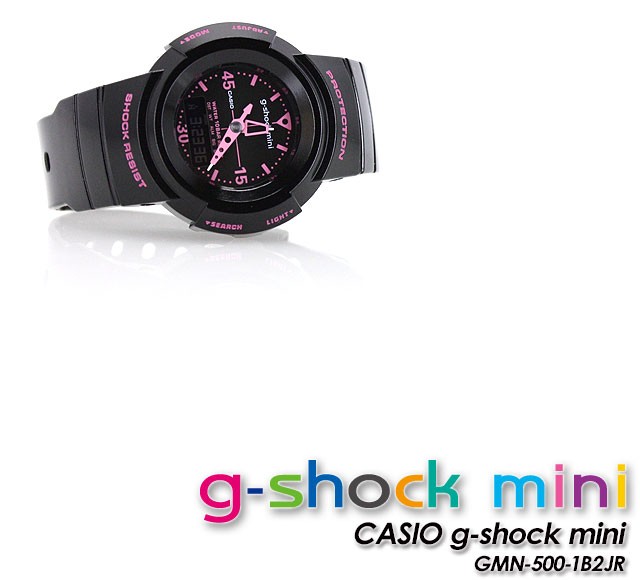 g-shock mini ジーショックミニ Gショック GMN-500-1B2JR black pink