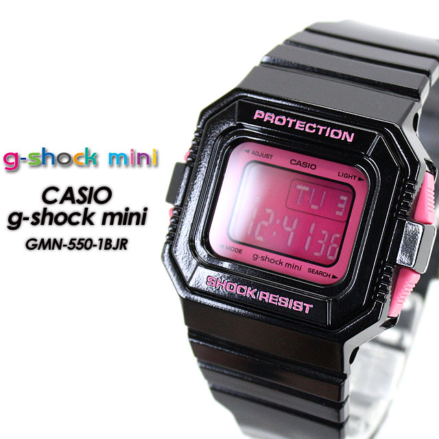 Gショック G Shock Gmn 550 1bjr Mini G ショック ミニ Black Pink 腕時計 Gmn 550 1bjr Spray 通販 Yahoo ショッピング