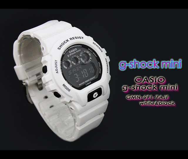 Gショック G-SHOCK GMN-691-7AJF mini ミニ white black 腕時計 :GMN