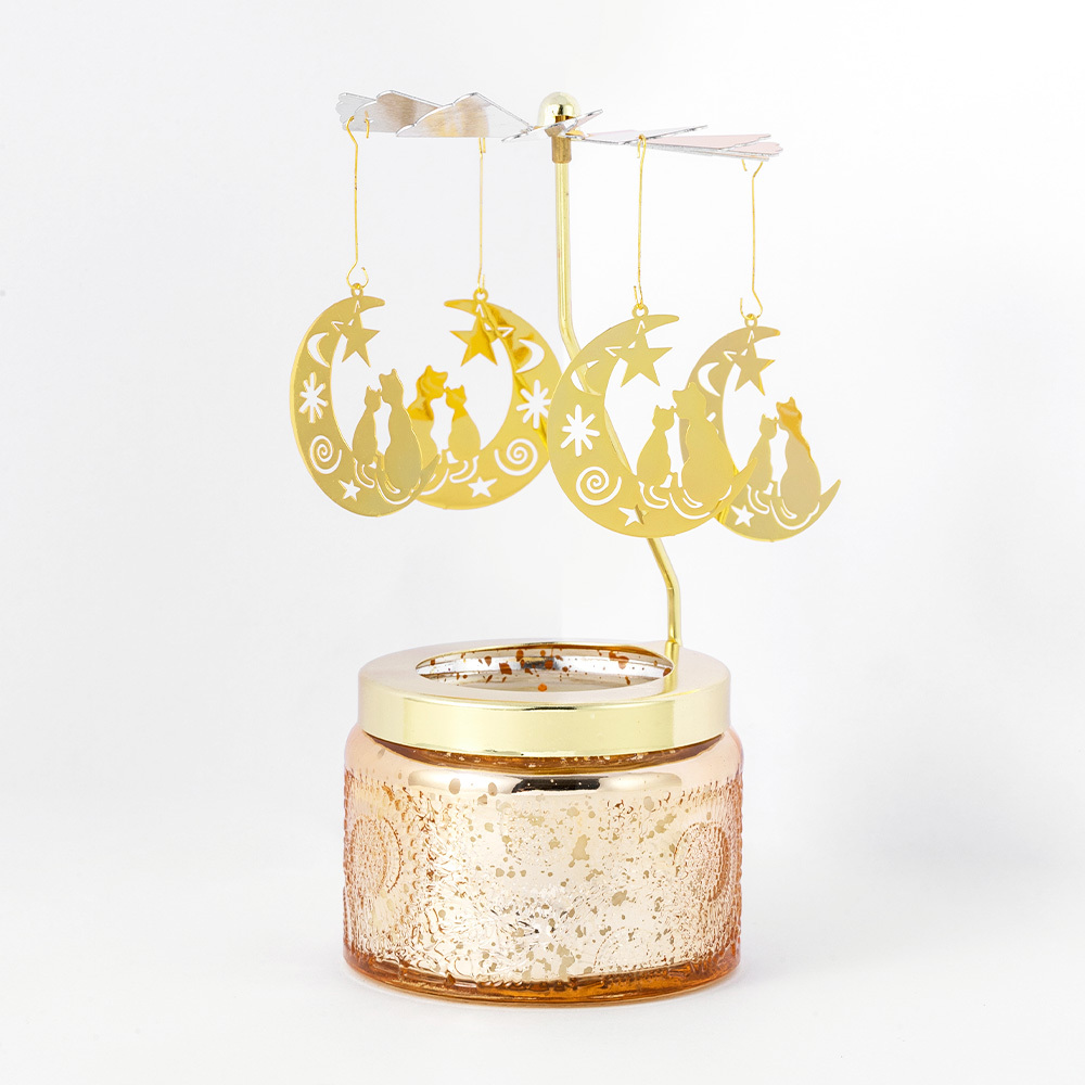 クリスマス 2025 ロータリー アロマキャンドルホルダー / アロマ キャンドル プレゼント ギフト 誕生日 おしゃれ 可愛い 幻想的 癒し 友達 間接照明 |  | 02