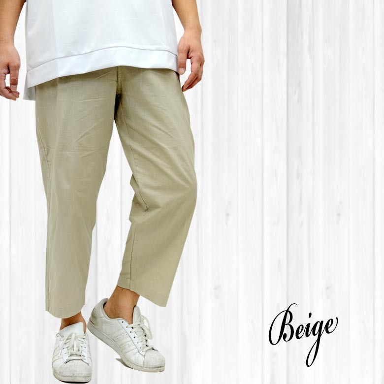 BEARDSLEY バギーパンツ ライトベージュ　ワイドシルエット大きいサイズ2 BEARDSLEY バギーパンツ ライトベージュ ワイドシルエット大きい