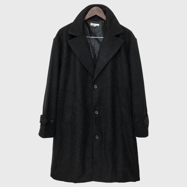 閉店セール】メルトンウール混チェスターコート メンズ メルトンウール