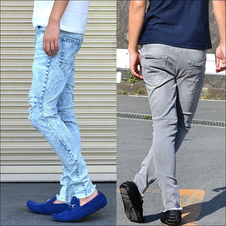 閉店セール】デニム パンツ メンズ スキニー キャロット