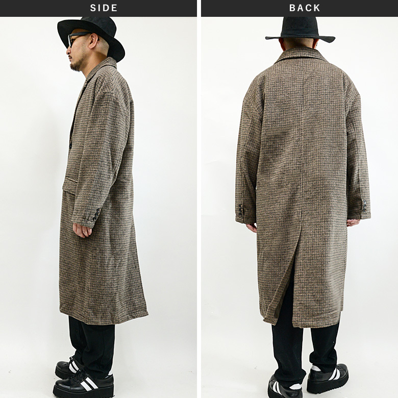 閉店セール】ビッグシルエット シャギーウールチェスターコート