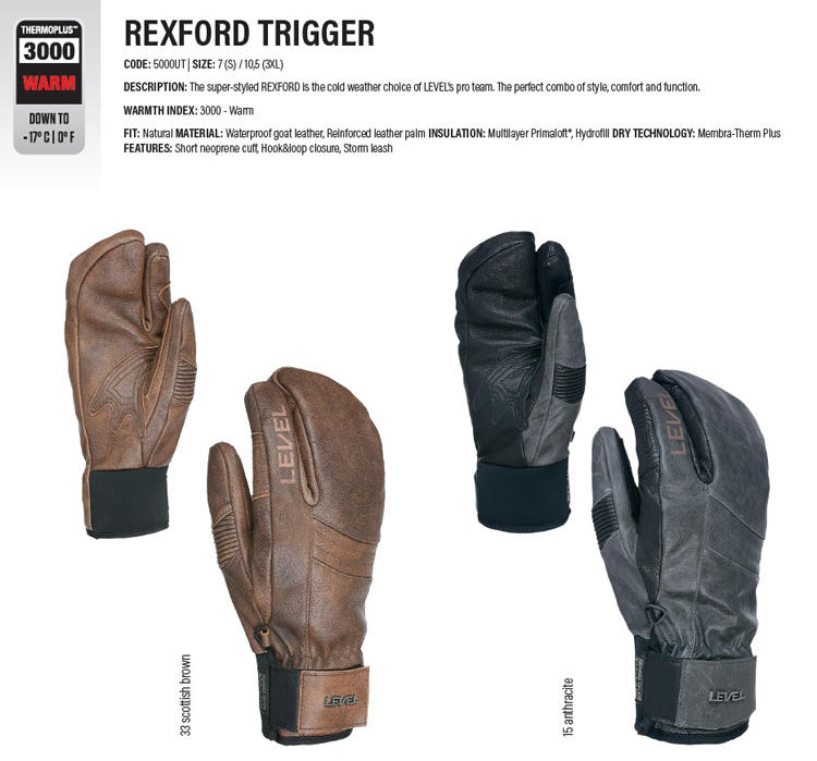【セール】 LEVEL レックス TRIGGER REXFORD 2025年モデル【LEVEL】レベル グローブ