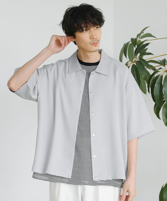 シャツ トップス コーチジャケット ライトアウター メンズ 夏 夏服