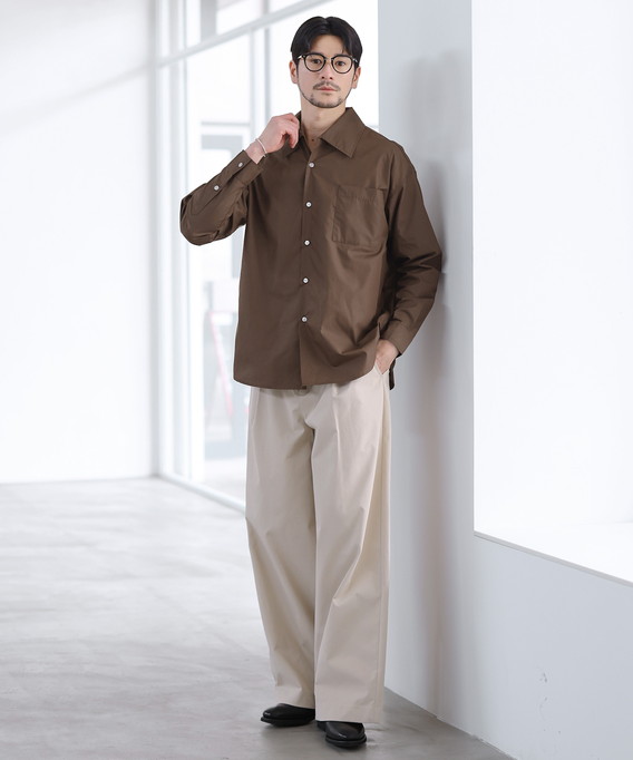 3点セット】 セットアップ メンズ 春服 秋服 長袖 シャツ 半袖 