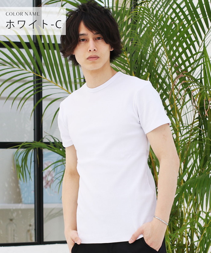 メール便対応 カットソー Tシャツ メンズ スパンテレコ ｖネック クルーネック 半袖 ストレッチ ホワイト ネイビー グレー チャコール 杢 カーキ ブラック Buy1904 Sputnicks スプートニクス 通販 Yahoo ショッピング