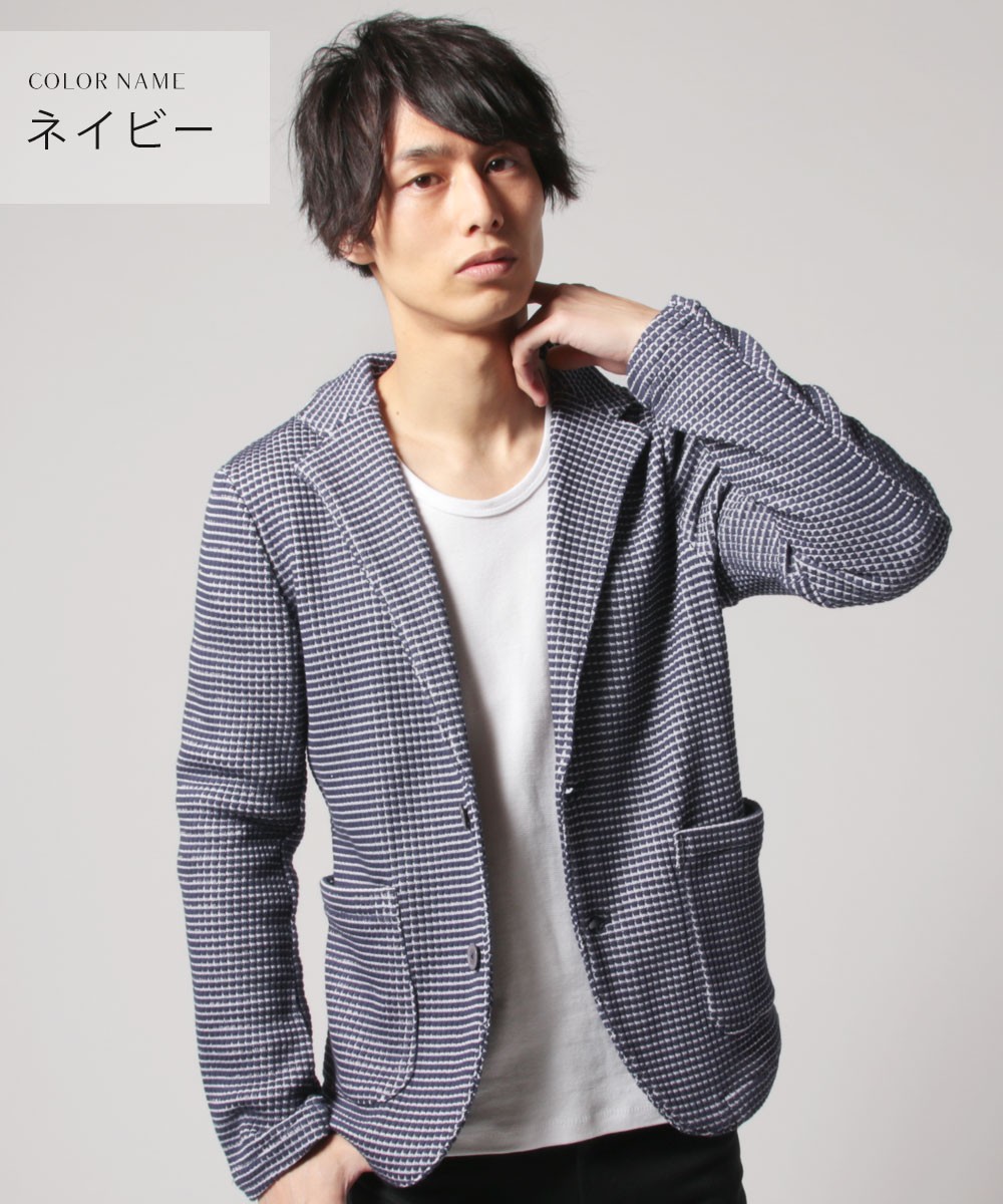 テーラードジャケット 羽織 上着 トップス メンズ 春 夏 秋 ビッグワッフル Buy Sputnicks スプートニクス 通販 Yahoo ショッピング