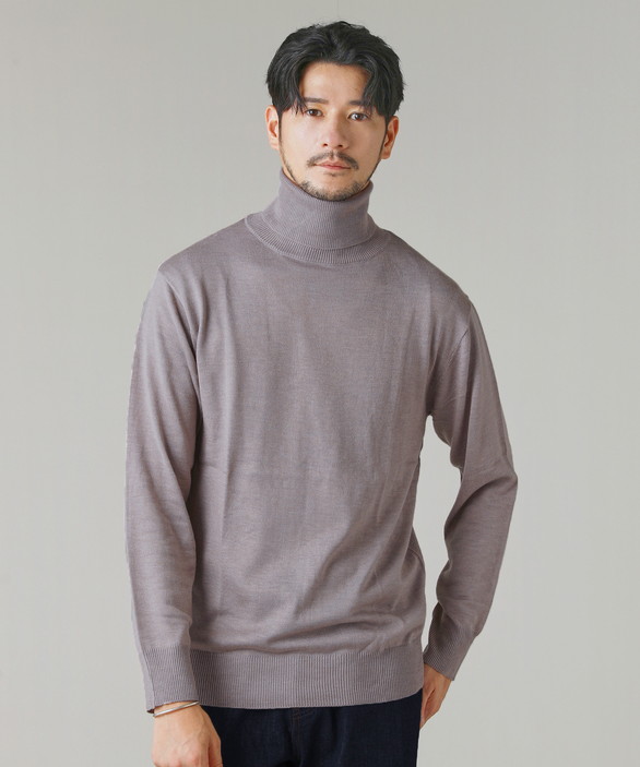 ニット セーター メンズ 秋 冬 秋服 冬服 12G シープ カシミア