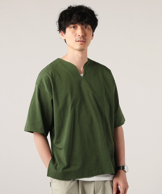 Tシャツ 半袖Tシャツ メンズ 綿 コットン 半袖 5分袖 ハーフスリーブ