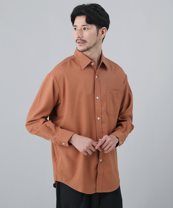 シャツ レギュラーカラーシャツ トップス メンズ 日本製 国産 秋 秋服