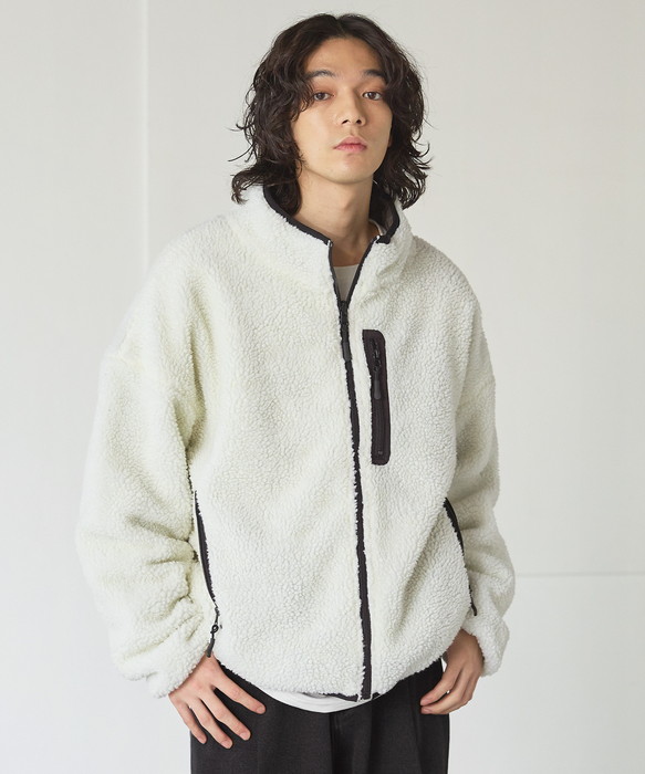 ひょうたんキルトリバーシブルジャケット【WCJ-JF-053WH-WH】 ジャケット ブルゾン アウター メンズ 冬 冬服 リバーシブル