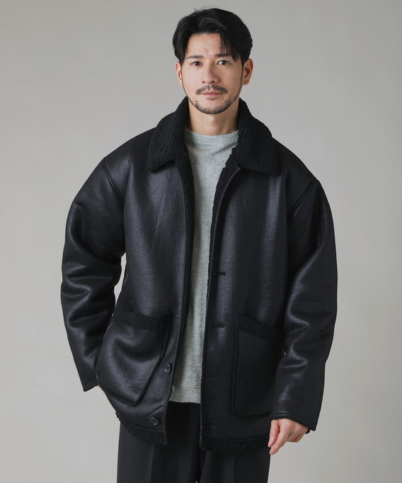 ランチジャケット ムートンジャケット メンズ 秋 秋服 冬 冬服