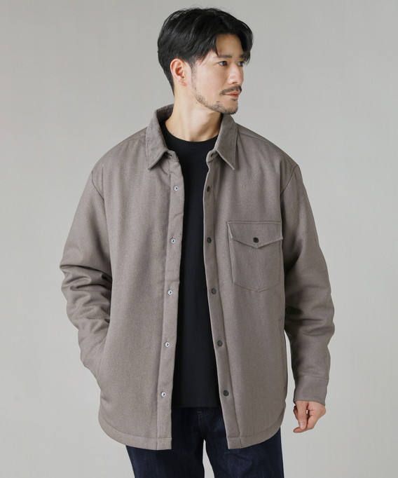 中綿ジャケット シャツジャケット ジャケット メンズ 秋 冬