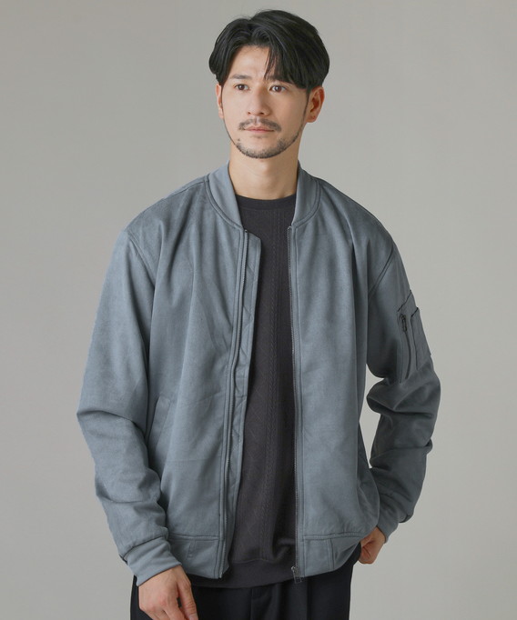 MA-1 ブルゾン ジャケット アウター メンズ 秋 秋服 フェイクスエード