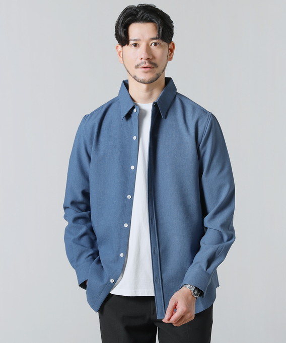 ESTENEIGE(R) レギュラーカラーシャツ 長袖/接触冷感 main image 1