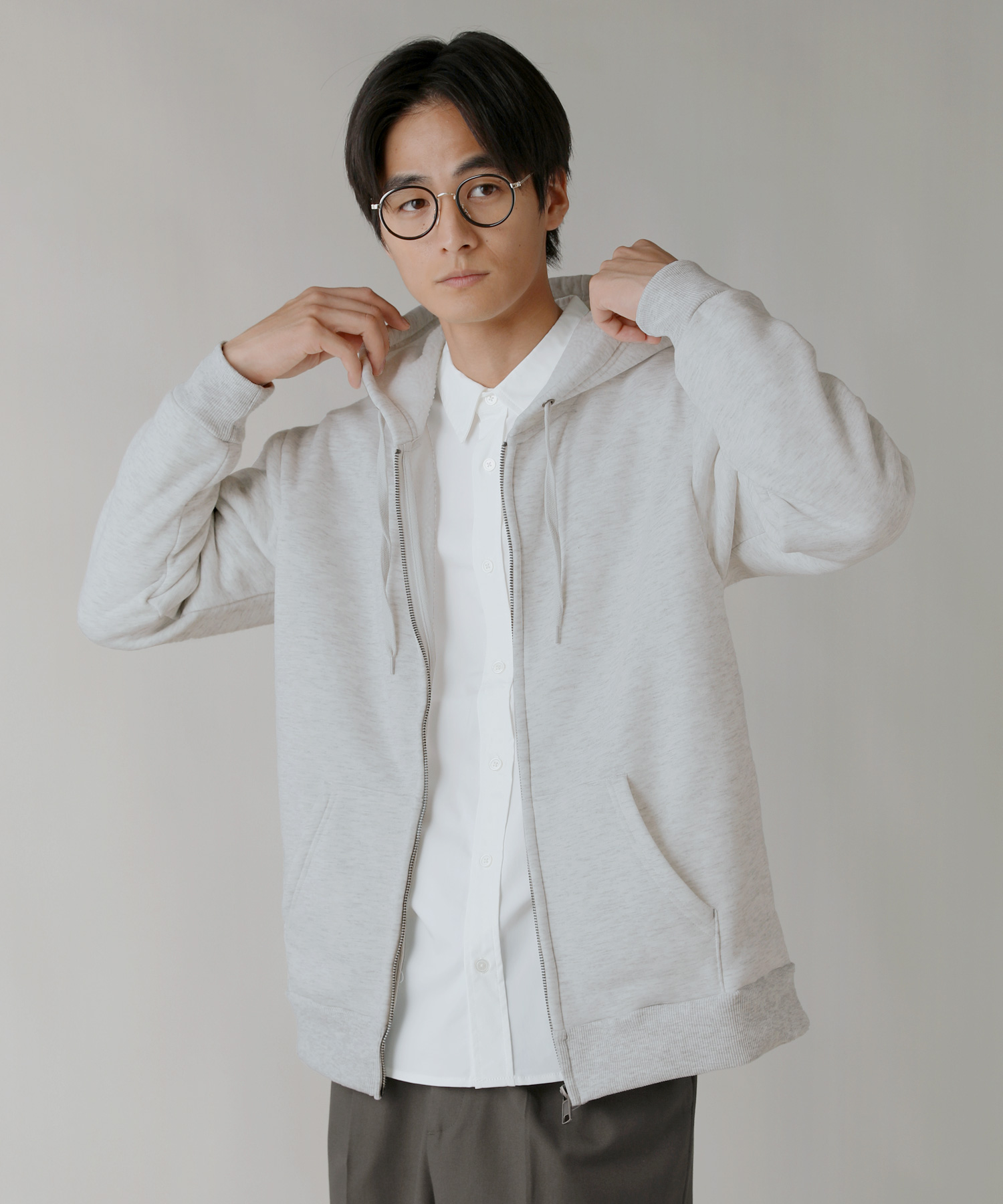 パーカー ジップアップパーカー メンズ 秋 冬 春 ZIP フード 裏ボア