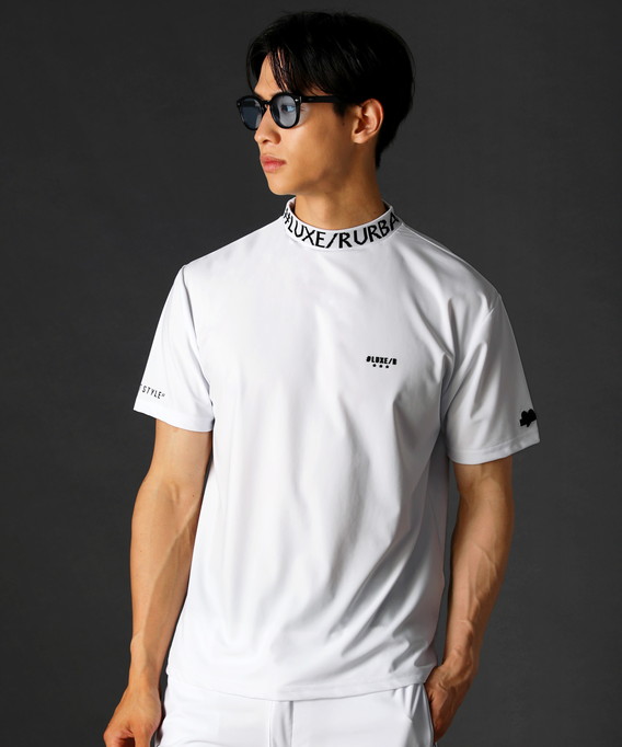 LUXE COLLECTION ゴルフシャツ ホワイト LUXE/R（ラグジュ） 【セットアップ対応】カットソー Tシャツ メンズ
