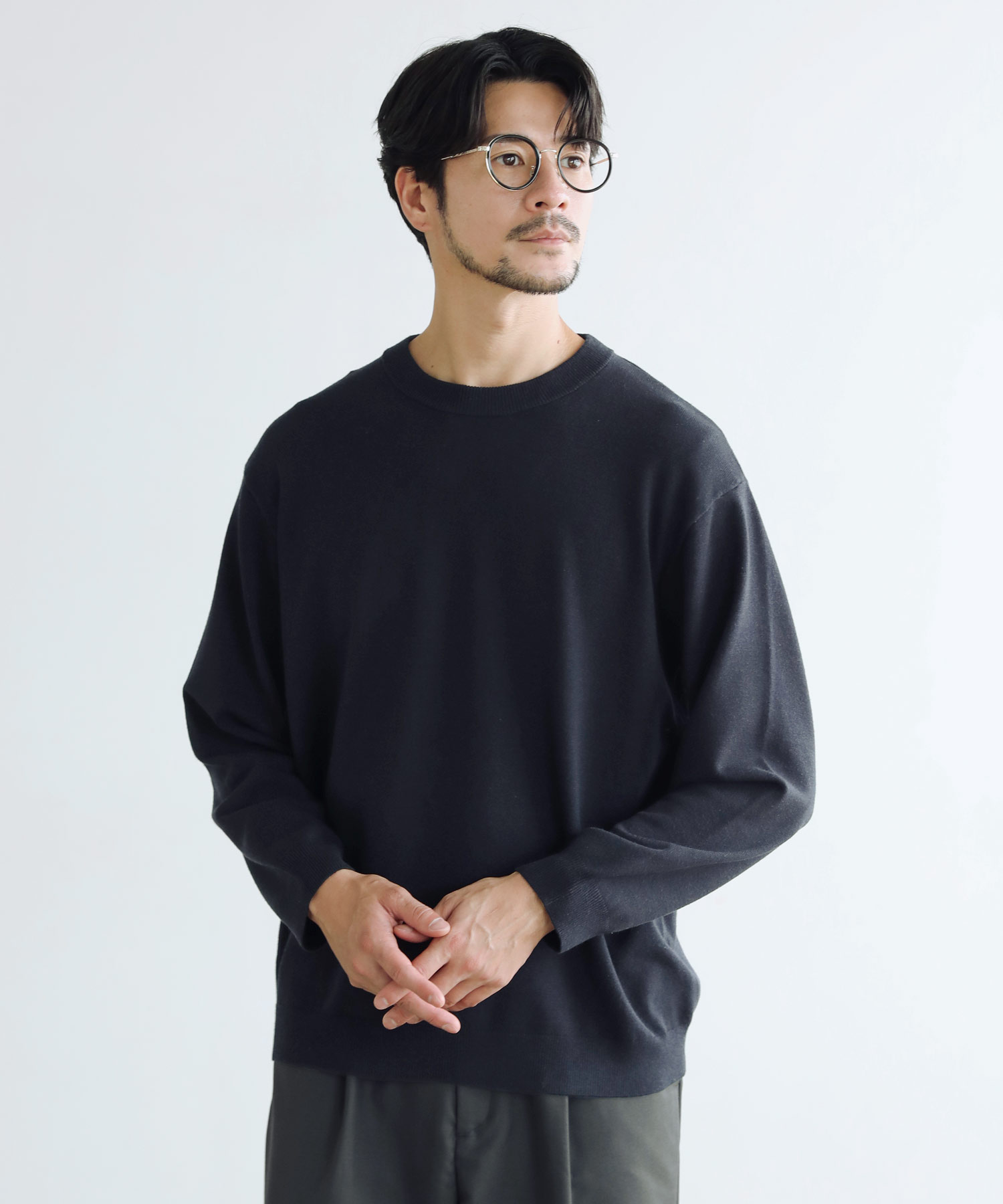 Adhdyuud] 男性カジュアル暖かいウールストライププルオーバーセーター 
