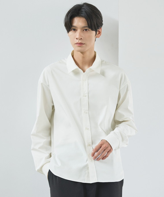 ESSENTIALS WARDROBE シャツ 長袖シャツ ブロードシャツ メンズ