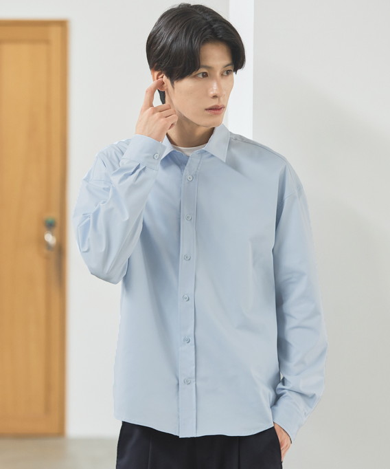 ESSENTIALS WARDROBE シャツ 長袖シャツ ブロードシャツ メンズ 秋 秋