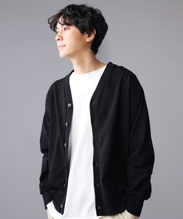 カーディガン メンズ Mvs Vネック ブラック ライトグレー サックスグレー M L 無地 シンプル Slick スリック Buy0311 Sputnicks スプートニクス 通販 Yahoo ショッピング