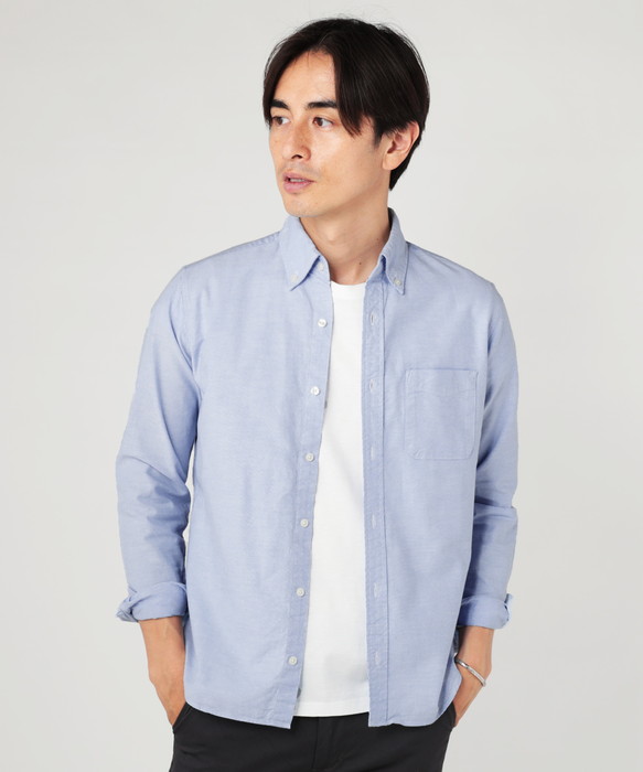 シャツ メンズ メンズシャツ 春夏 春 夏 秋 冬 長袖 日本製 国産 コットン100 オックス ビューティフルスリム ボタンダウン Spu スプ Spu Sputnicks スプートニクス 通販 Yahoo ショッピング