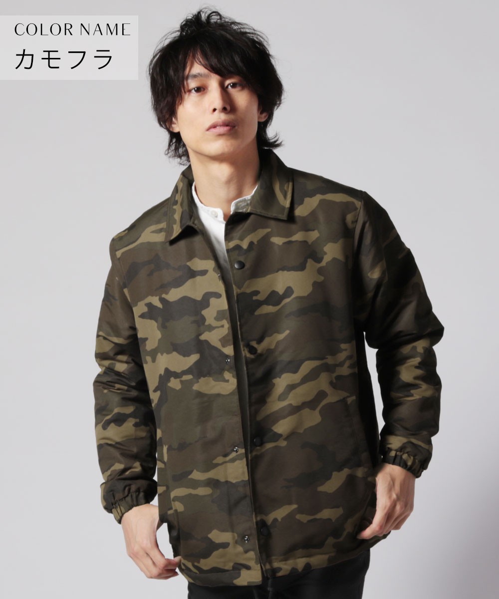 コーチジャケット メンズ 秋 冬 タスラン 裏ボア M L 長袖 無地 迷彩 ベーシック シンプル カジュアル おしゃれ 暖かい 防寒 Spu スプ Spu Sputnicks スプートニクス 通販 Yahoo ショッピング
