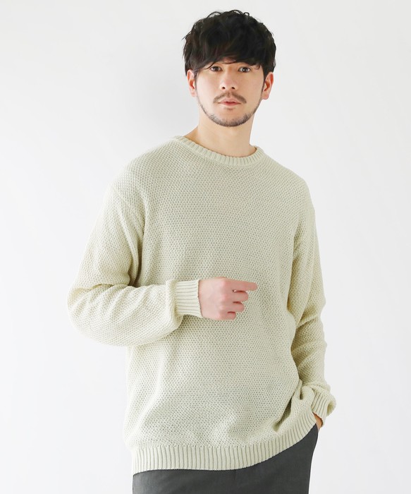 アンファンリッシュデプリメ 23SS クルーネックニット メンズ M クルーネックモールニット/ハンドウォッシャブル｜メンズ