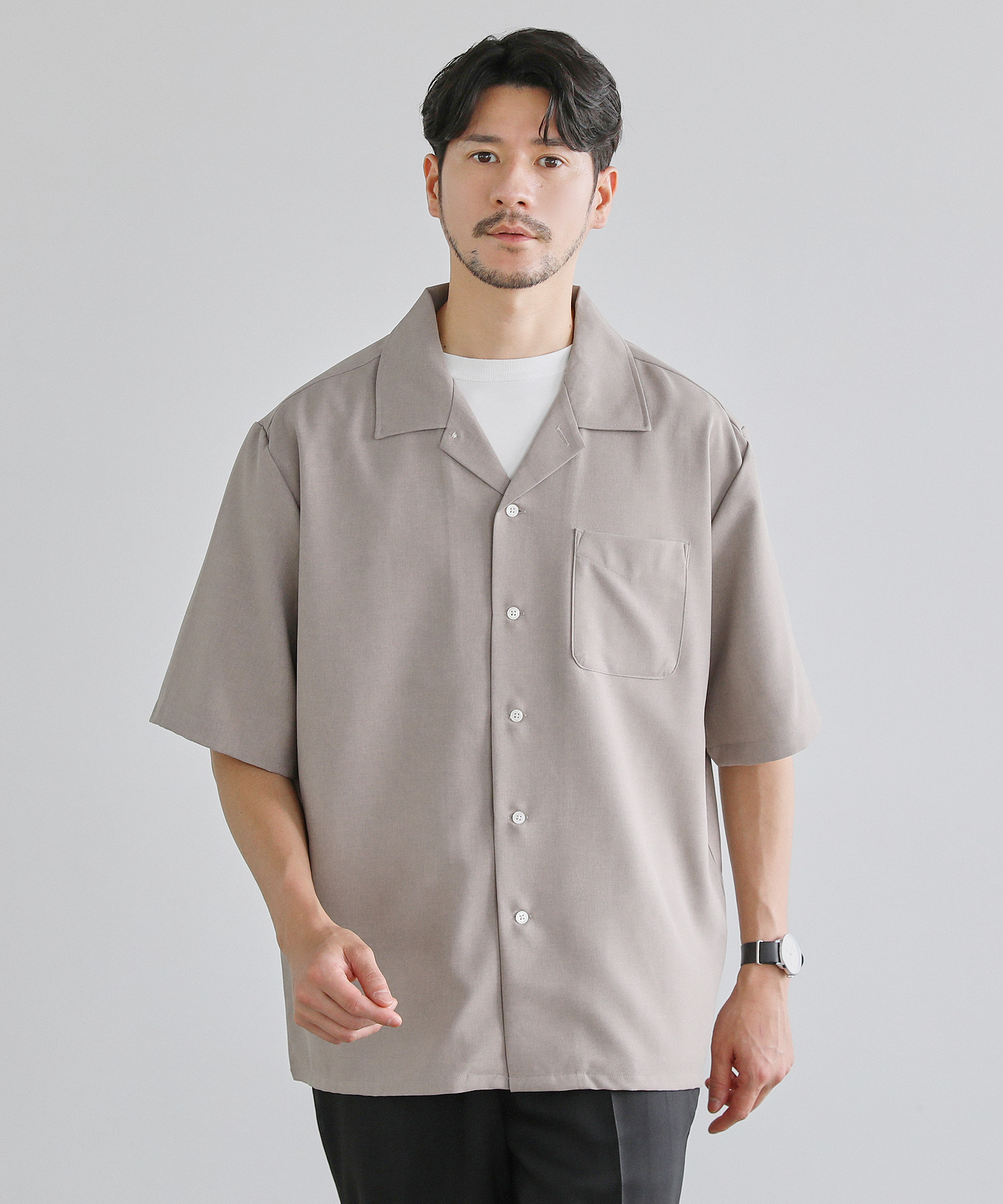 VTMNTS オープンカラー 半袖シャツ イタリア製 アイボリー サイズM 