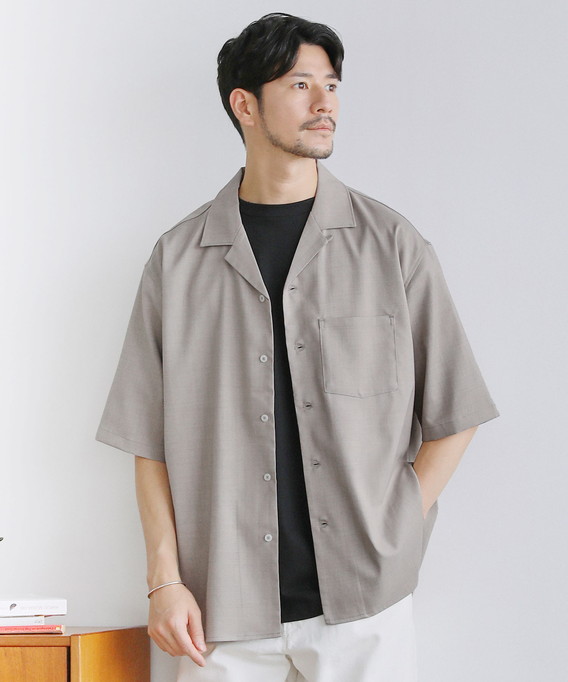 テックリネンシャツ 半袖(セットアップ可)